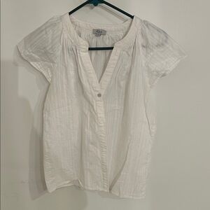 Rails White Short Sleeve Blouse